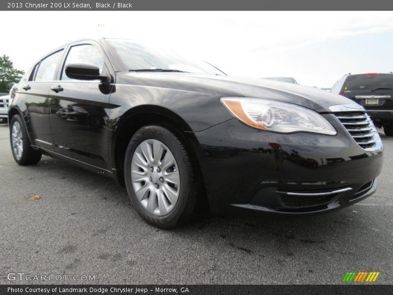 Black / Black 2013 Chrysler 200 LX Sedan