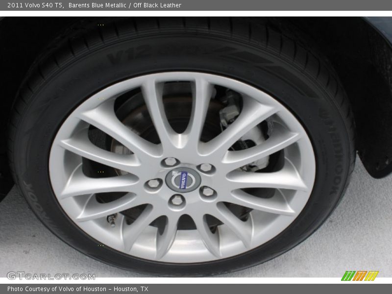 Barents Blue Metallic / Off Black Leather 2011 Volvo S40 T5