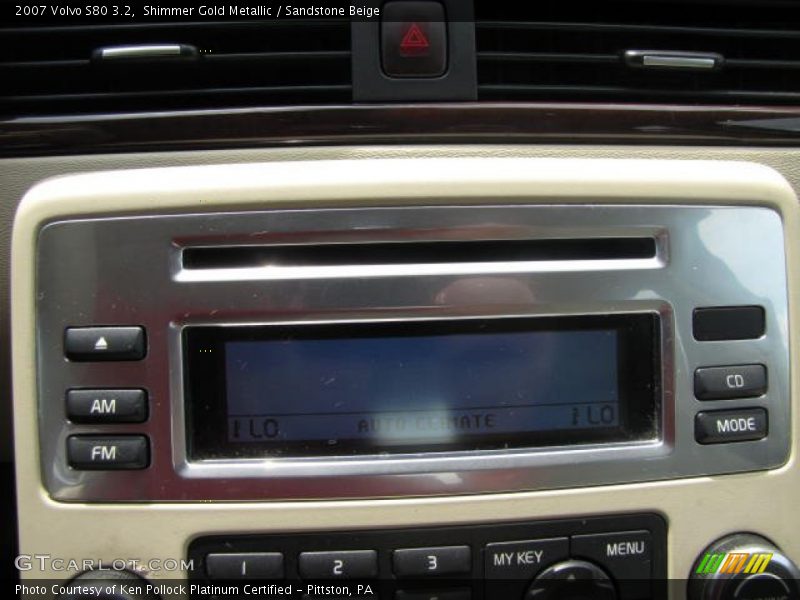 Shimmer Gold Metallic / Sandstone Beige 2007 Volvo S80 3.2