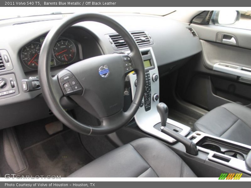 Barents Blue Metallic / Off Black Leather 2011 Volvo S40 T5