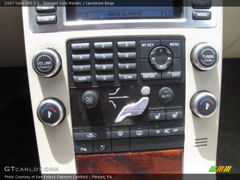 Shimmer Gold Metallic / Sandstone Beige 2007 Volvo S80 3.2