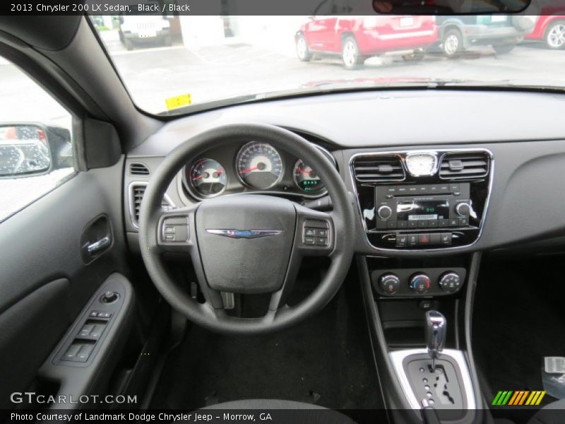 Black / Black 2013 Chrysler 200 LX Sedan