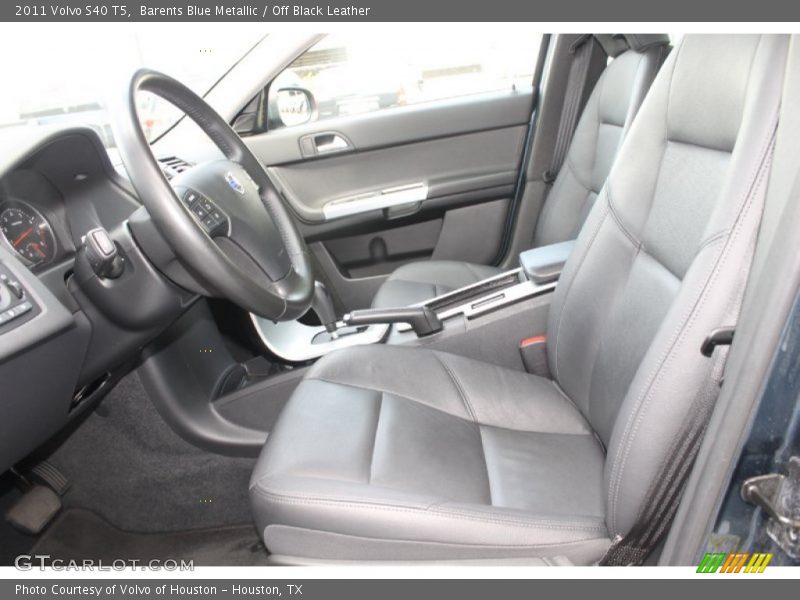 Barents Blue Metallic / Off Black Leather 2011 Volvo S40 T5