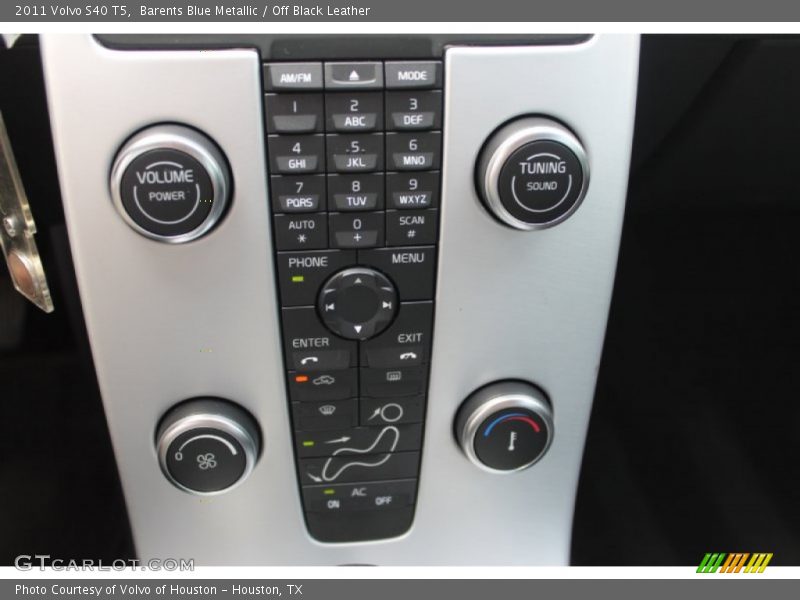 Barents Blue Metallic / Off Black Leather 2011 Volvo S40 T5