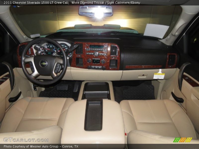 White Diamond Tricoat / Light Cashmere/Ebony 2011 Chevrolet Silverado 1500 LT Crew Cab