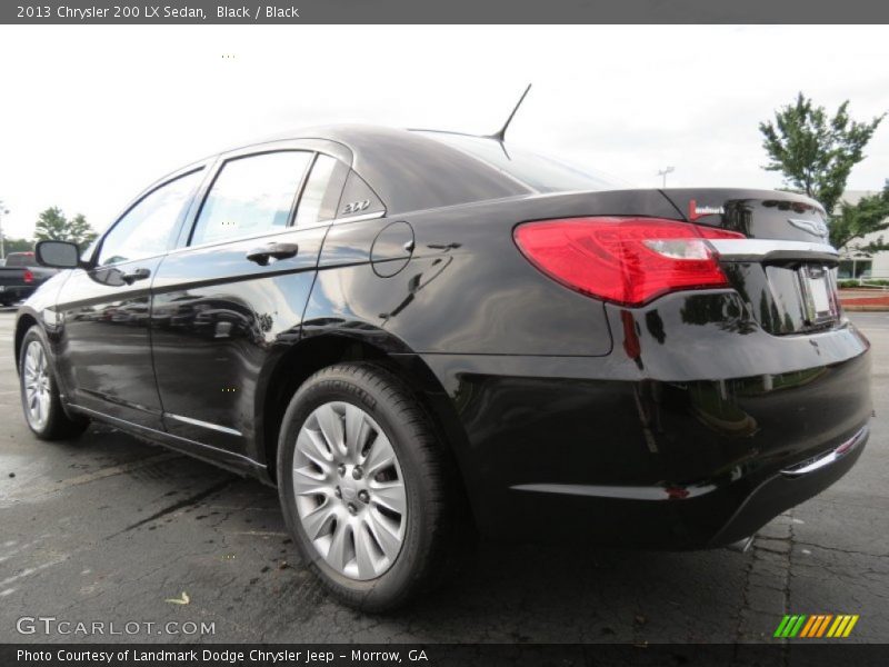 Black / Black 2013 Chrysler 200 LX Sedan