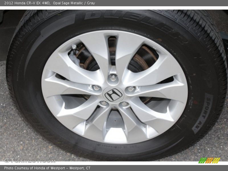 Opal Sage Metallic / Gray 2012 Honda CR-V EX 4WD