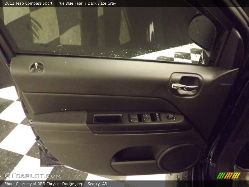 True Blue Pearl / Dark Slate Gray 2012 Jeep Compass Sport
