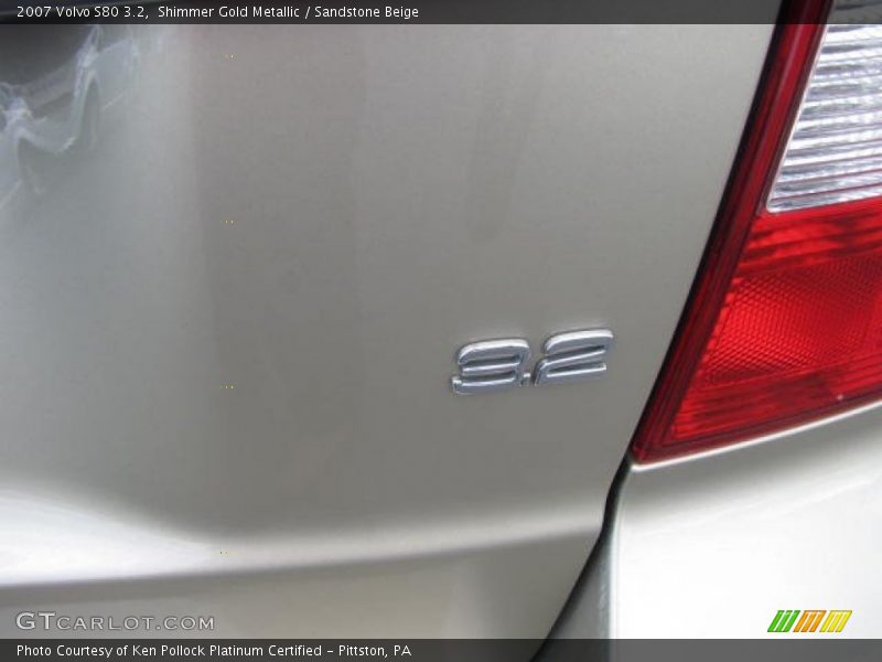 Shimmer Gold Metallic / Sandstone Beige 2007 Volvo S80 3.2