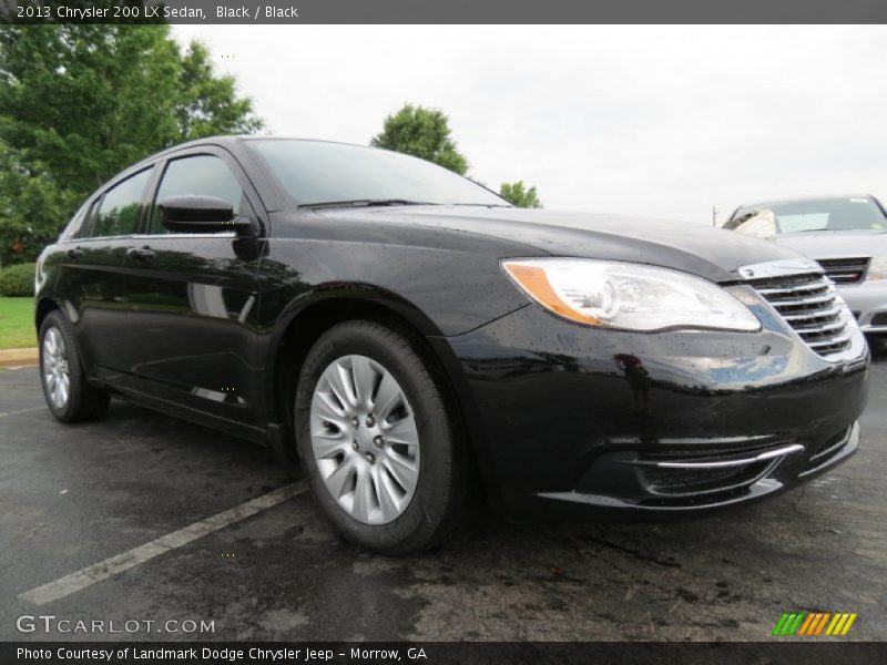 Black / Black 2013 Chrysler 200 LX Sedan