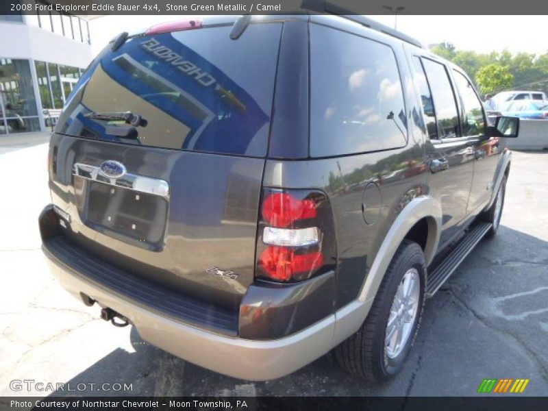 Stone Green Metallic / Camel 2008 Ford Explorer Eddie Bauer 4x4