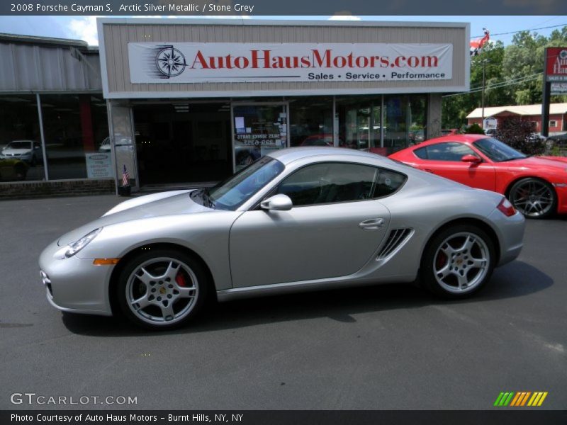 Arctic Silver Metallic / Stone Grey 2008 Porsche Cayman S