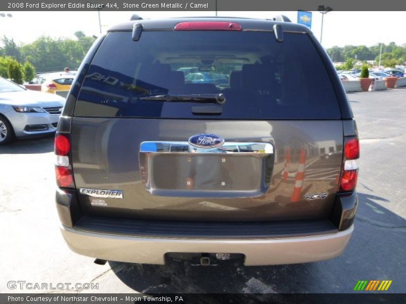 Stone Green Metallic / Camel 2008 Ford Explorer Eddie Bauer 4x4