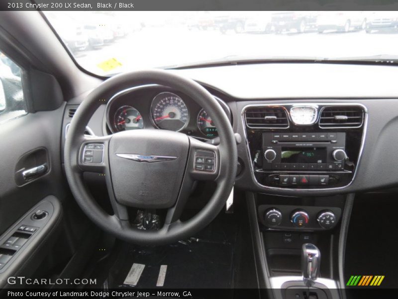 Black / Black 2013 Chrysler 200 LX Sedan