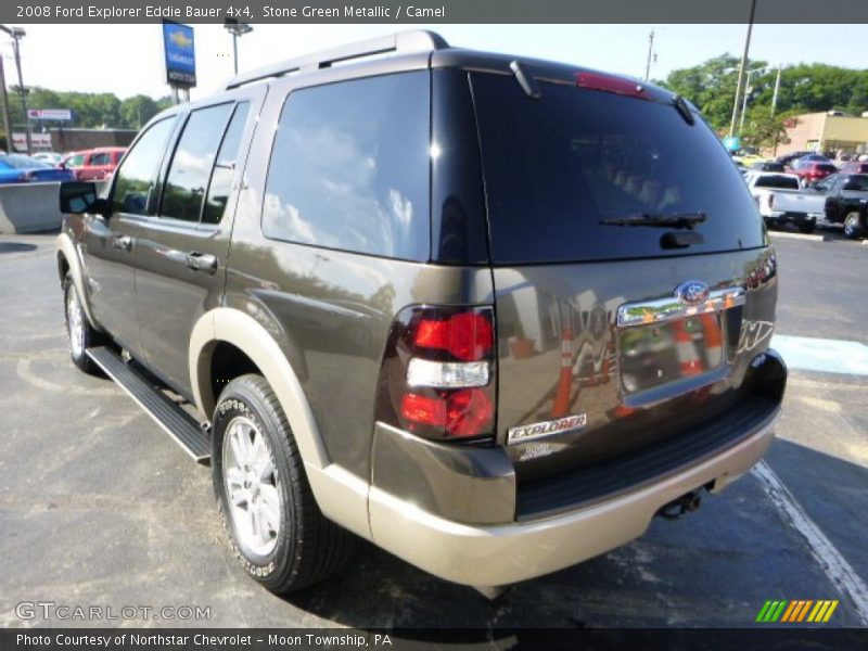 Stone Green Metallic / Camel 2008 Ford Explorer Eddie Bauer 4x4