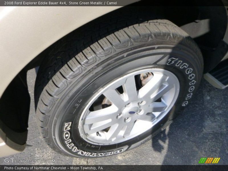 Stone Green Metallic / Camel 2008 Ford Explorer Eddie Bauer 4x4