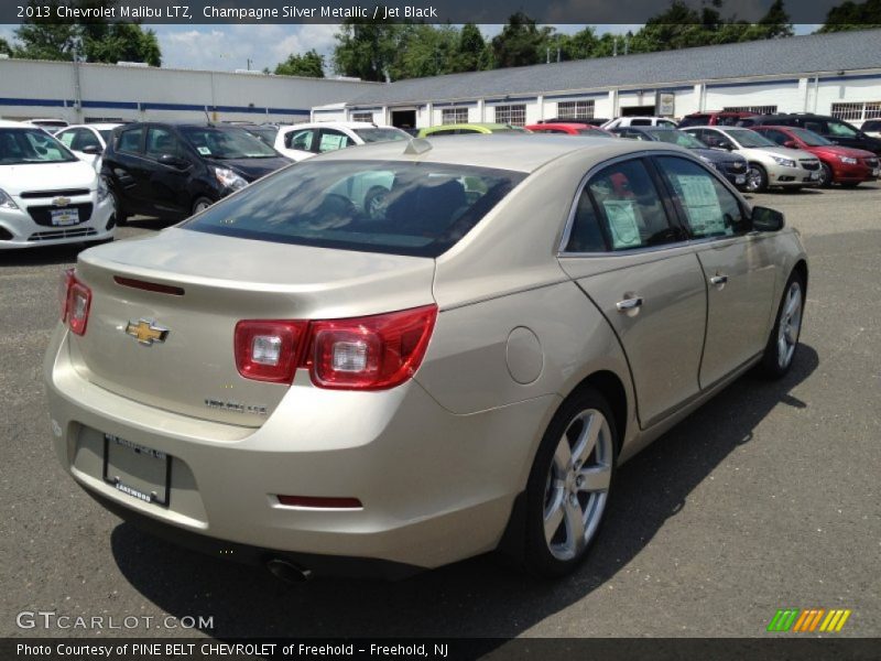 Champagne Silver Metallic / Jet Black 2013 Chevrolet Malibu LTZ