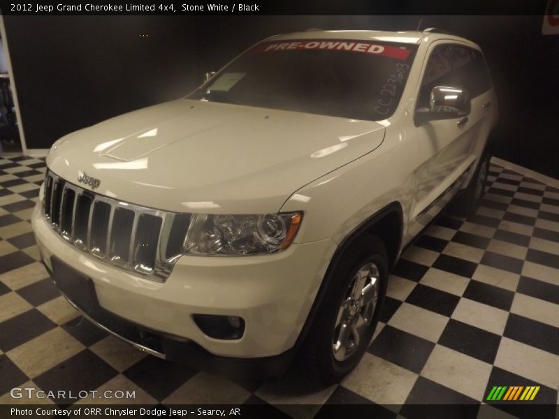 Stone White / Black 2012 Jeep Grand Cherokee Limited 4x4