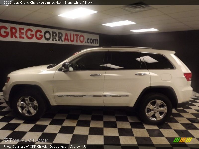 Stone White / Black 2012 Jeep Grand Cherokee Limited 4x4