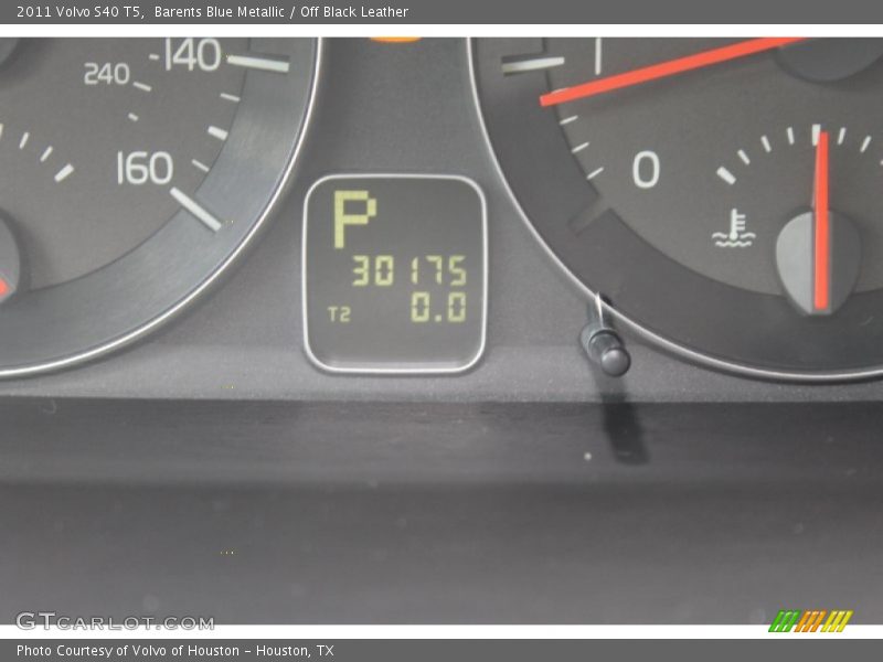 Barents Blue Metallic / Off Black Leather 2011 Volvo S40 T5