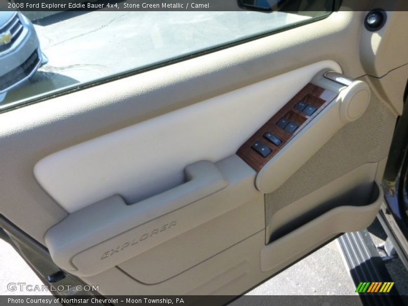 Stone Green Metallic / Camel 2008 Ford Explorer Eddie Bauer 4x4