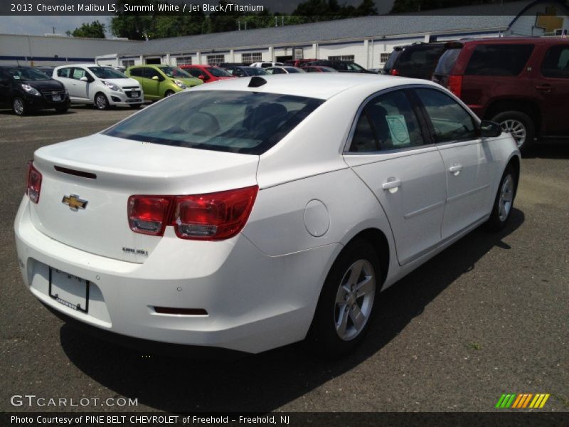 Summit White / Jet Black/Titanium 2013 Chevrolet Malibu LS