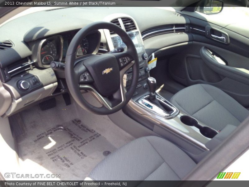 Summit White / Jet Black/Titanium 2013 Chevrolet Malibu LS