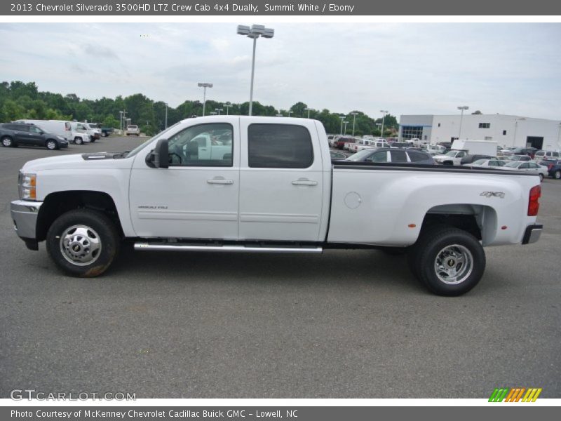 Summit White / Ebony 2013 Chevrolet Silverado 3500HD LTZ Crew Cab 4x4 Dually