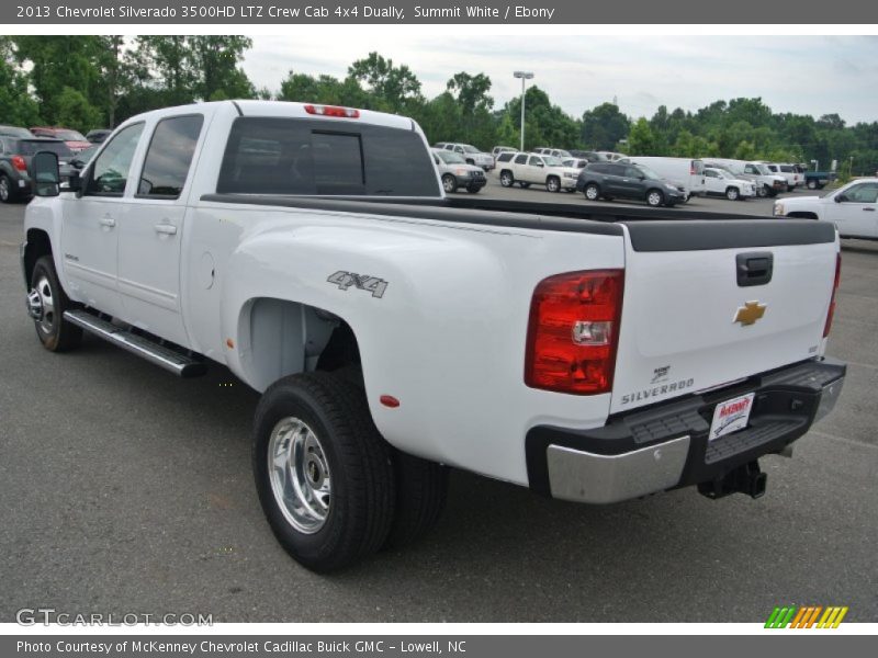 Summit White / Ebony 2013 Chevrolet Silverado 3500HD LTZ Crew Cab 4x4 Dually