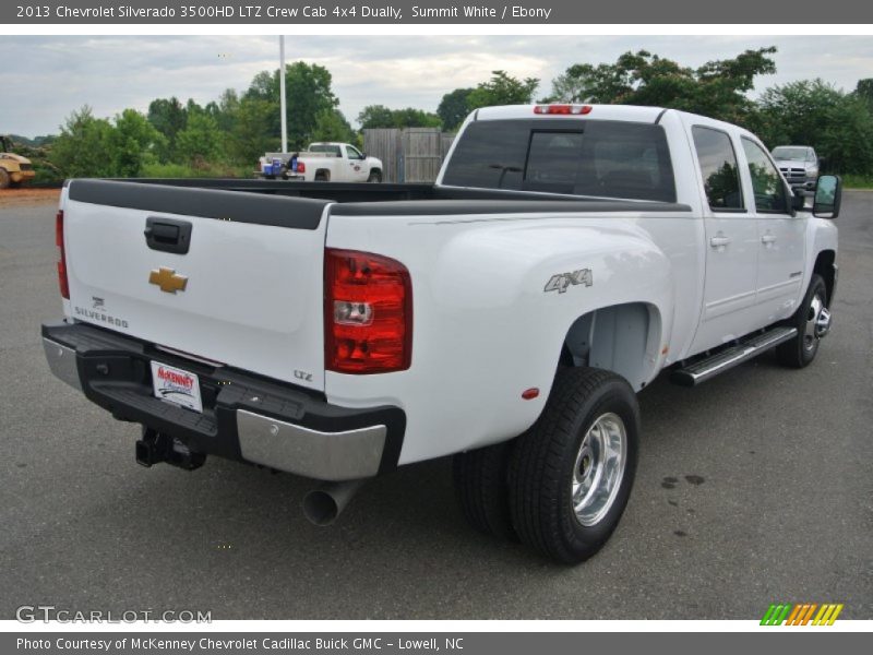Summit White / Ebony 2013 Chevrolet Silverado 3500HD LTZ Crew Cab 4x4 Dually