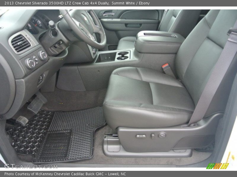 Summit White / Ebony 2013 Chevrolet Silverado 3500HD LTZ Crew Cab 4x4 Dually