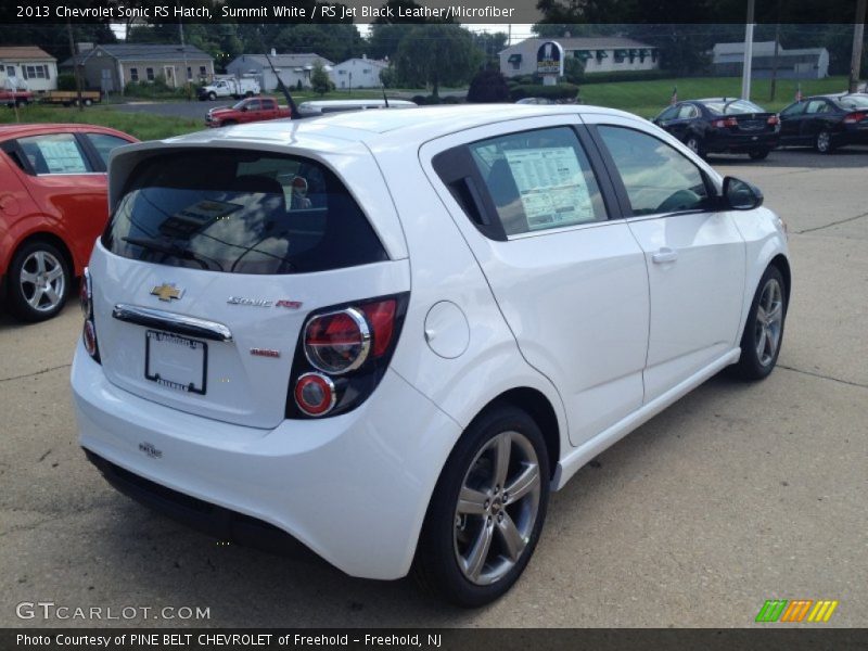 Summit White / RS Jet Black Leather/Microfiber 2013 Chevrolet Sonic RS Hatch