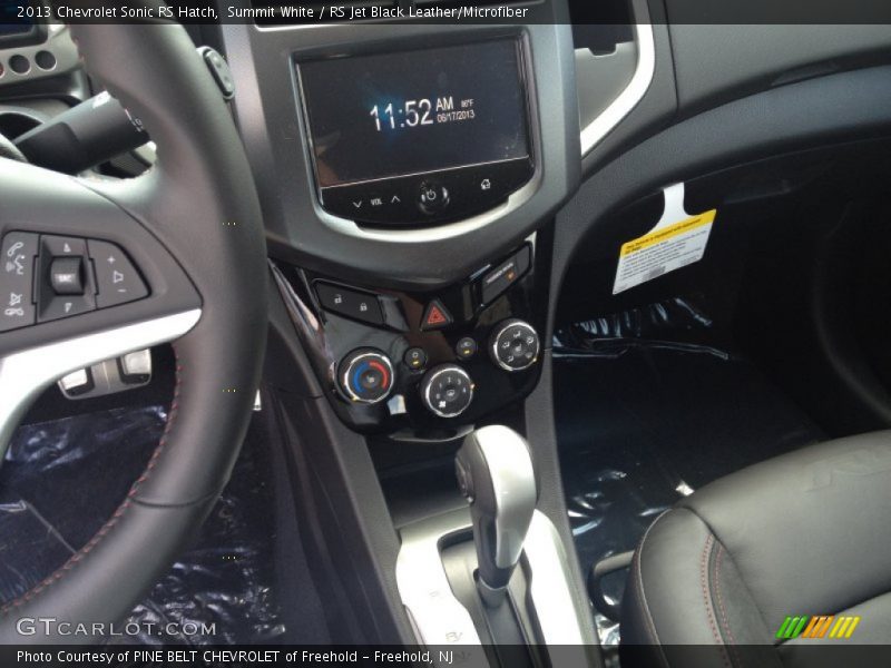 Summit White / RS Jet Black Leather/Microfiber 2013 Chevrolet Sonic RS Hatch