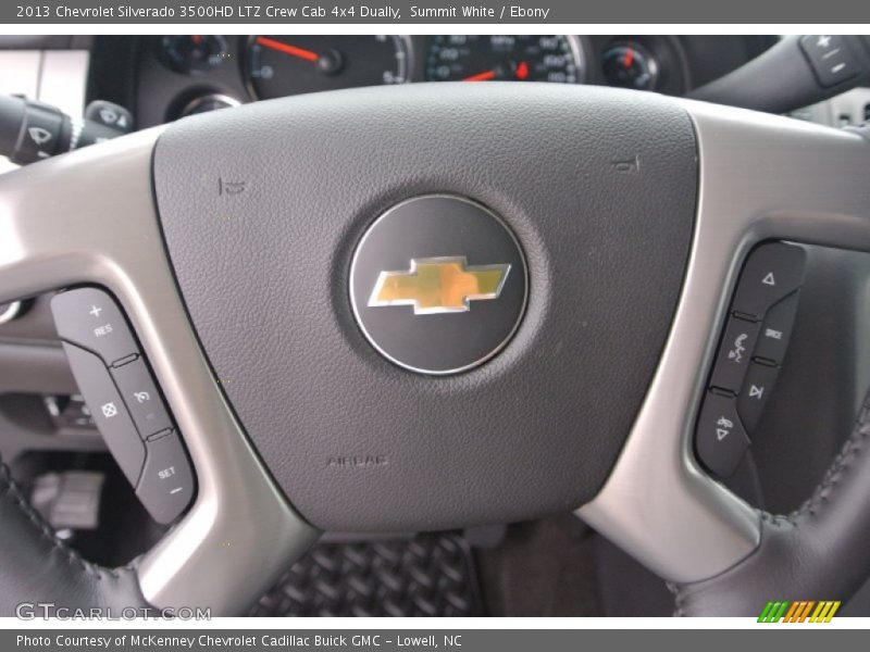 Summit White / Ebony 2013 Chevrolet Silverado 3500HD LTZ Crew Cab 4x4 Dually