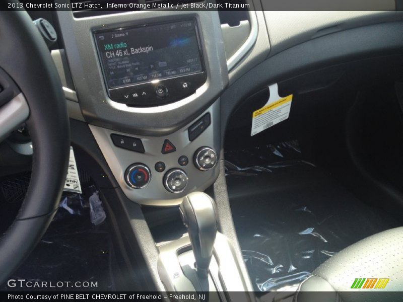 Inferno Orange Metallic / Jet Black/Dark Titanium 2013 Chevrolet Sonic LTZ Hatch