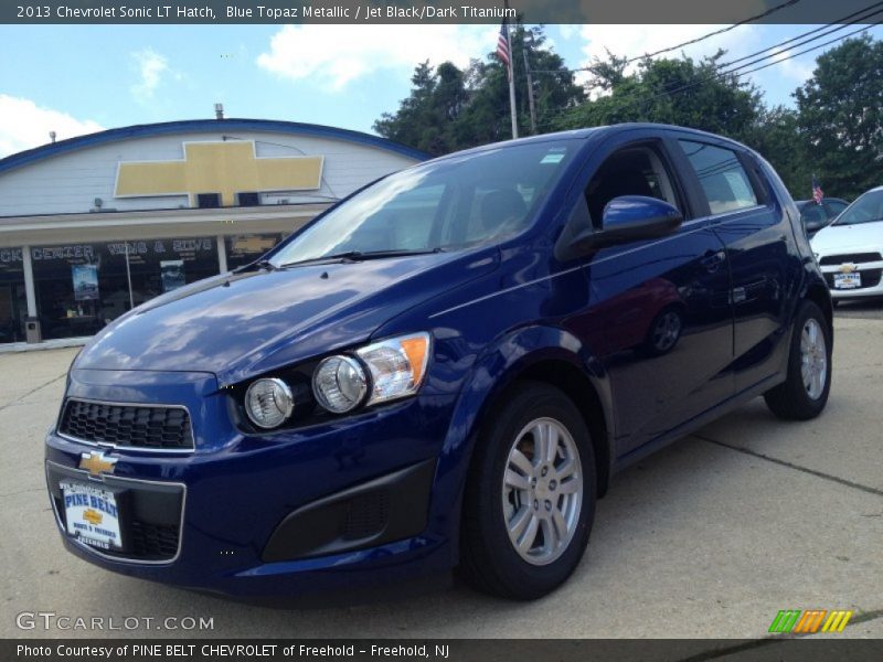 Blue Topaz Metallic / Jet Black/Dark Titanium 2013 Chevrolet Sonic LT Hatch