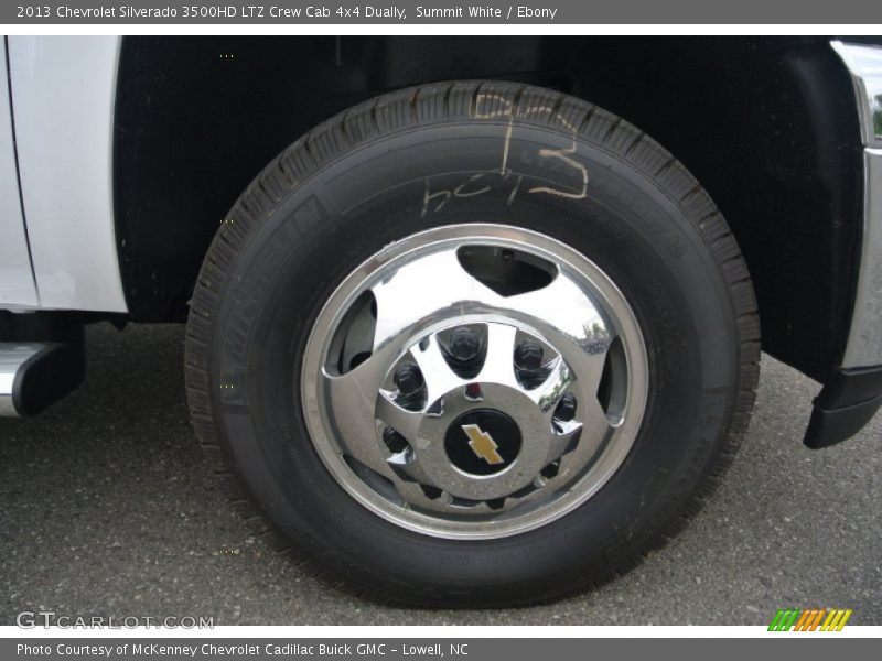 Summit White / Ebony 2013 Chevrolet Silverado 3500HD LTZ Crew Cab 4x4 Dually