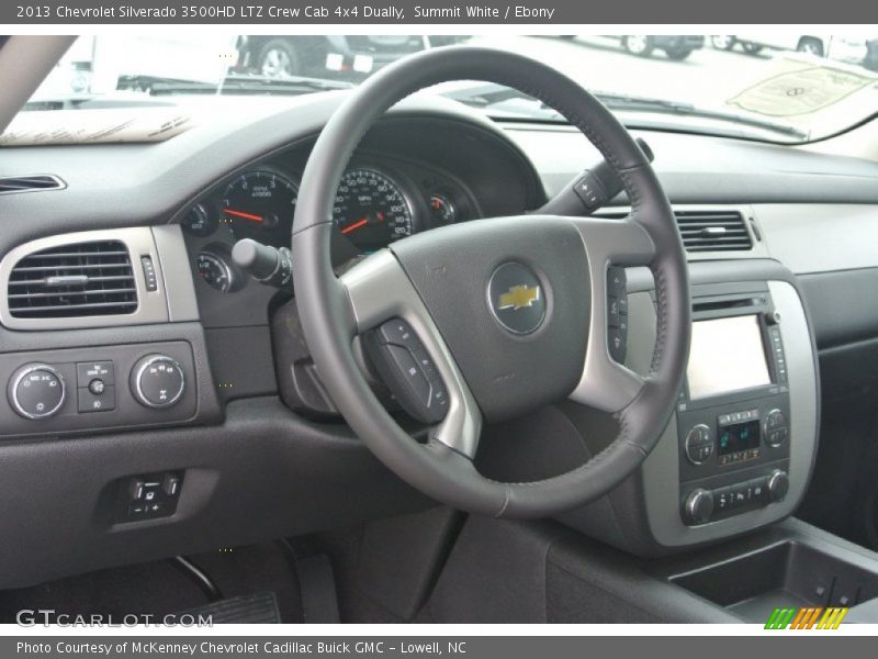 Summit White / Ebony 2013 Chevrolet Silverado 3500HD LTZ Crew Cab 4x4 Dually