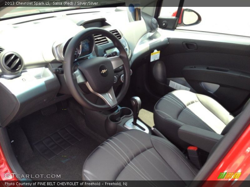 Salsa (Red) / Silver/Silver 2013 Chevrolet Spark LS