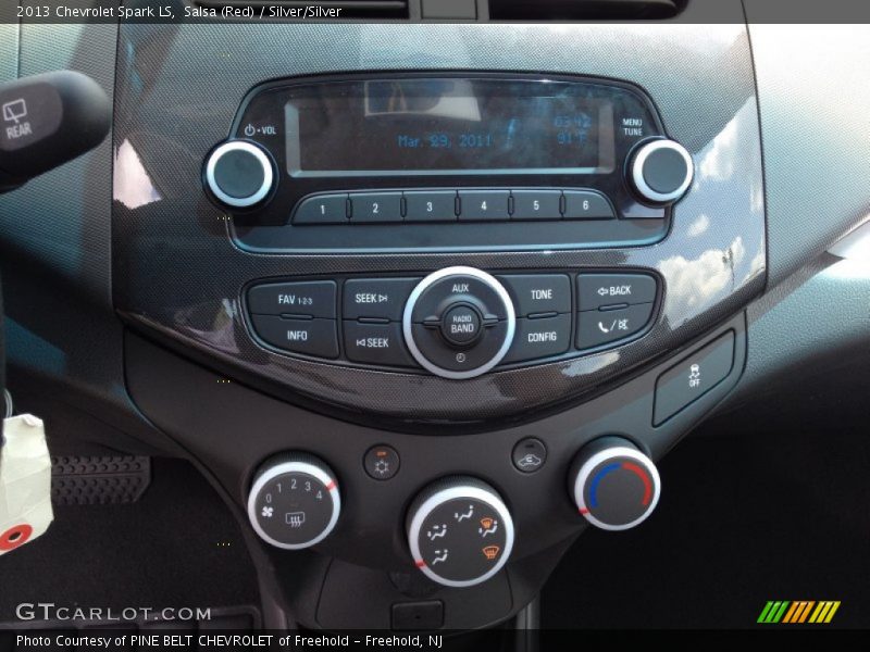 Salsa (Red) / Silver/Silver 2013 Chevrolet Spark LS