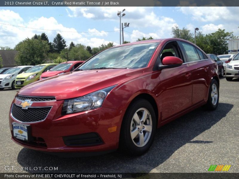 Crystal Red Metallic Tintcoat / Jet Black 2013 Chevrolet Cruze LT