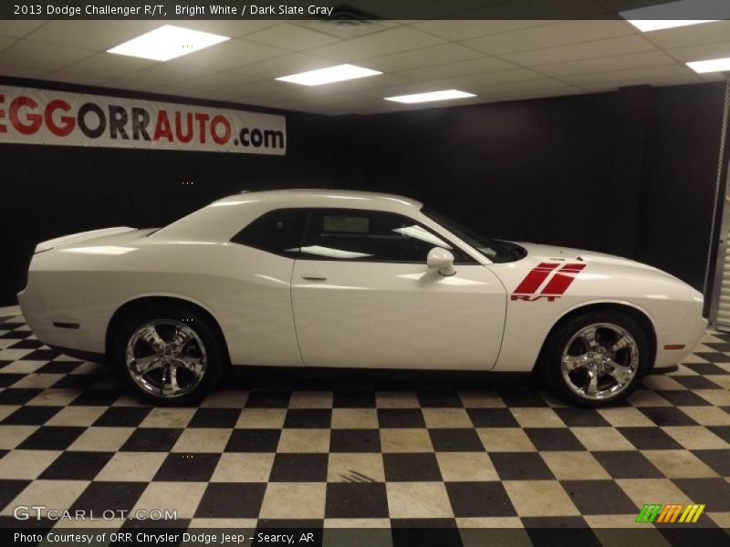 Bright White / Dark Slate Gray 2013 Dodge Challenger R/T