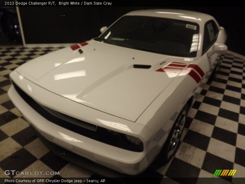 Bright White / Dark Slate Gray 2013 Dodge Challenger R/T