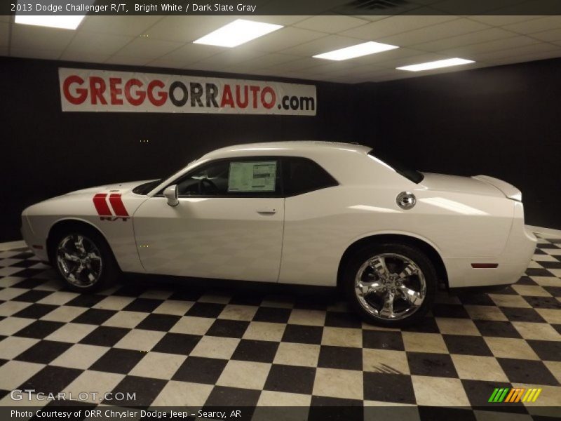 Bright White / Dark Slate Gray 2013 Dodge Challenger R/T