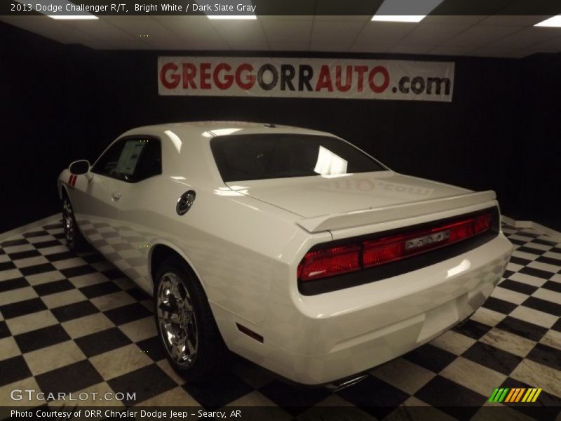Bright White / Dark Slate Gray 2013 Dodge Challenger R/T