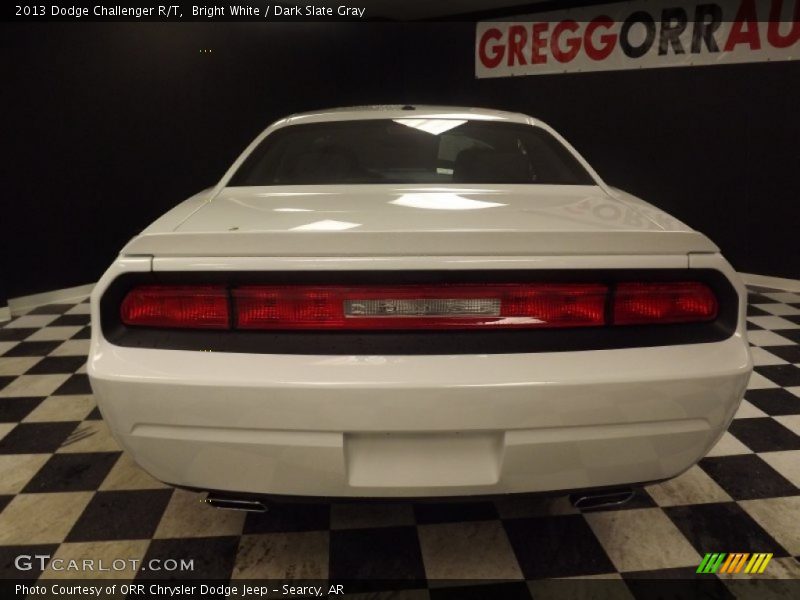 Bright White / Dark Slate Gray 2013 Dodge Challenger R/T