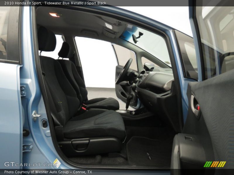 Tidewater Blue Metallic / Sport Black 2010 Honda Fit Sport