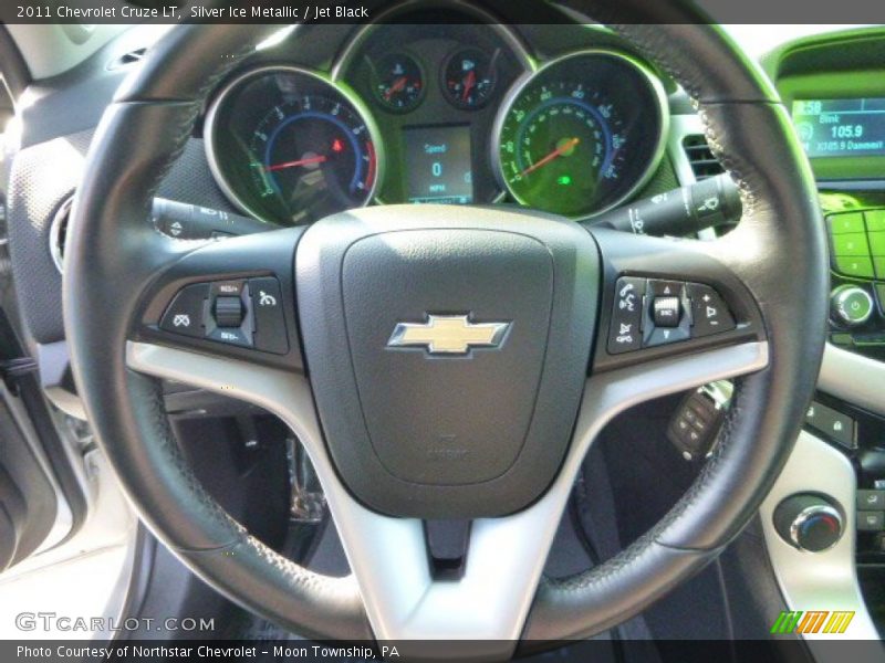 Silver Ice Metallic / Jet Black 2011 Chevrolet Cruze LT