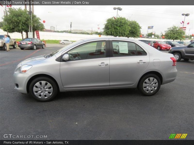 Classic Silver Metallic / Dark Gray 2012 Toyota Yaris Sedan