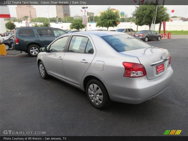 Classic Silver Metallic / Dark Gray 2012 Toyota Yaris Sedan